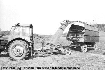 Zetor 50 Super mit E 069 und THK 5 beim Hckseln, Foto: H.Arnold (), Slg.Christian Rein